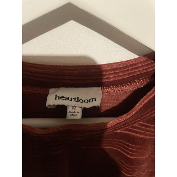 Heartloom Sangria Rust‎ Somi Velvet Sweatshirt Top Size Size M - Picture 5 of 7